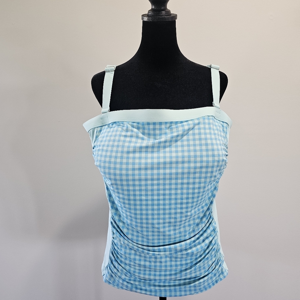 Womans Lands End Swim Top Size 16d
